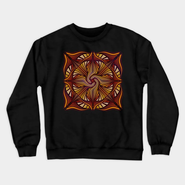 Stained glass mandala Crewneck Sweatshirt by DaveDanchuk